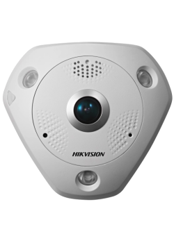 Hikvision DS-2CD63C5G0E-IVS(B) (2мм) 12 МП Fisheye із мікрофоном