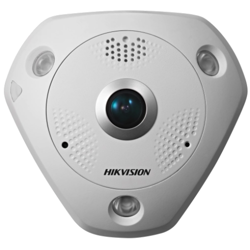 Hikvision DS-2CD63C5G0E-IVS(B) (2мм) 12 МП Fisheye із мікрофоном 