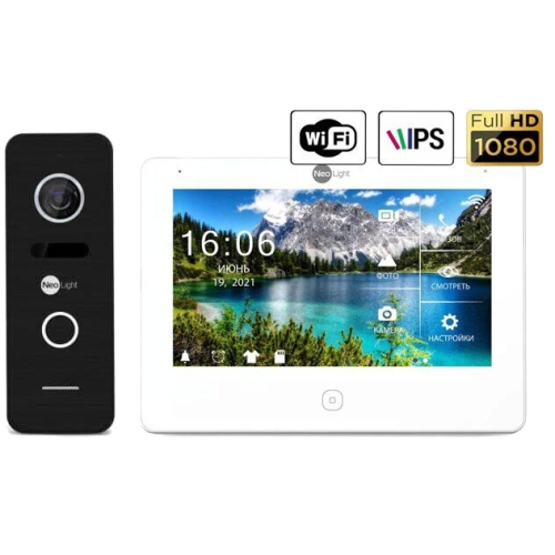 NeoKIT HD Pro WF Black Комплект відеодомофона 